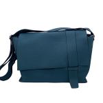 Hermes Alfred Full Leather Peacock Blue Messenger Bag
