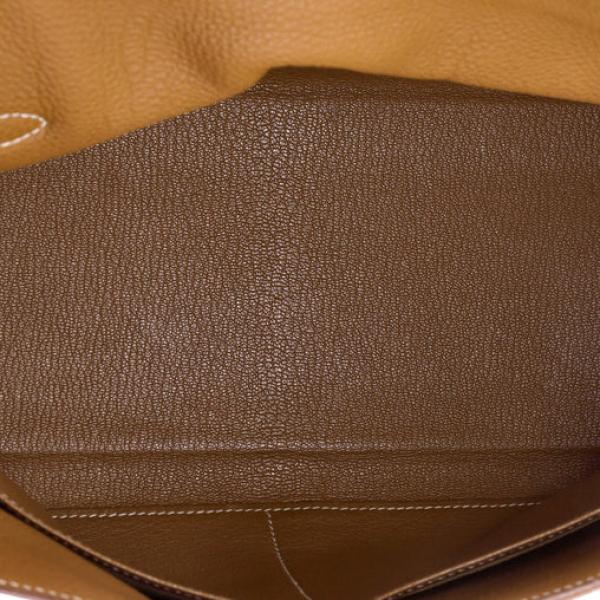 Hermes Kelly Handbag Gold Togo with Gold Hardware 32