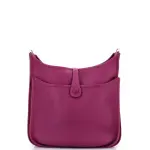 Hermes evelyne bag 29 P9 purple TC leather single shoulder crossbody bag