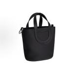 Hermès In The Loop 23 black silver-studded TC leather pig-nose basket bag for carrying water and handbag