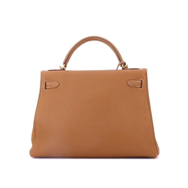 Hermes Kelly Handbag Gold Togo with Gold Hardware 32