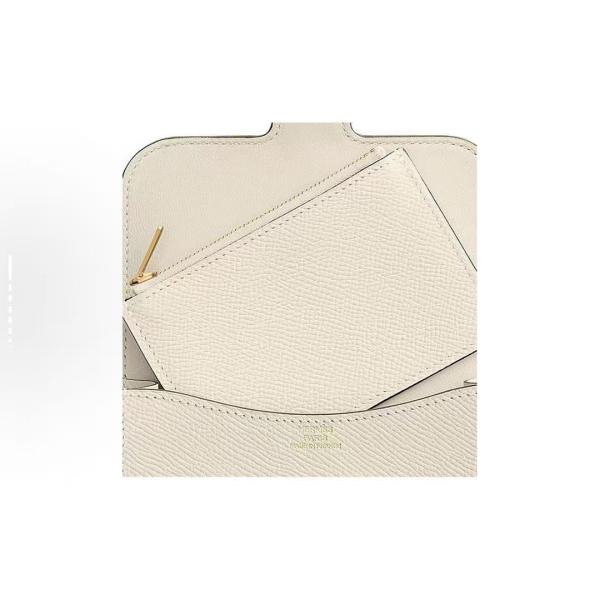 Hermès Constance Slime Cream White Epsom Leather Gold Button Handbag