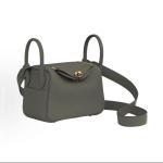 Hermes Lindy Bag Clemence Mini Cumulonimbus clouds (dark grey)