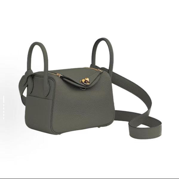 Hermes Lindy Bag Clemence Mini Cumulonimbus clouds (dark grey)