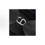 Hermès In The Loop 23 black silver-studded TC leather pig-nose basket bag for carrying water and handbag