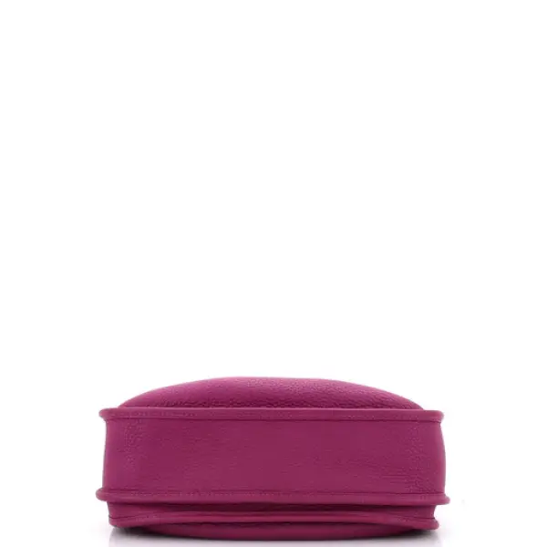 Hermes evelyne bag 29 P9 purple TC leather single shoulder crossbody bag