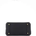 Hermes 3-in-1 Birkin Bag Black Togo and Swift with Toile and Gold Hardware 30