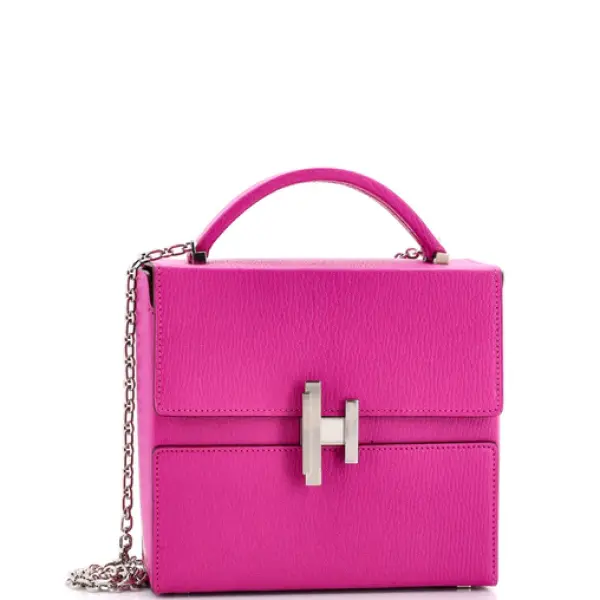 Hermes Cinhetic Top Handle Bag Chevre Chamkila