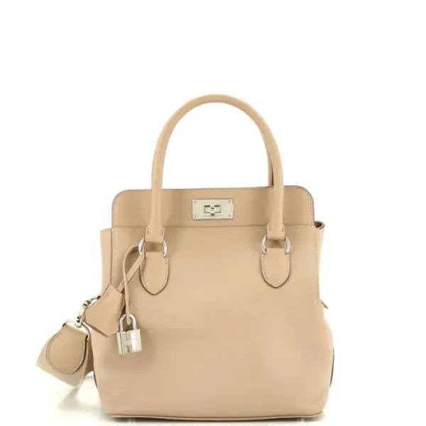 Hermes Toolbox Bag Swift 20 Windbreaker with silver and gray buttons