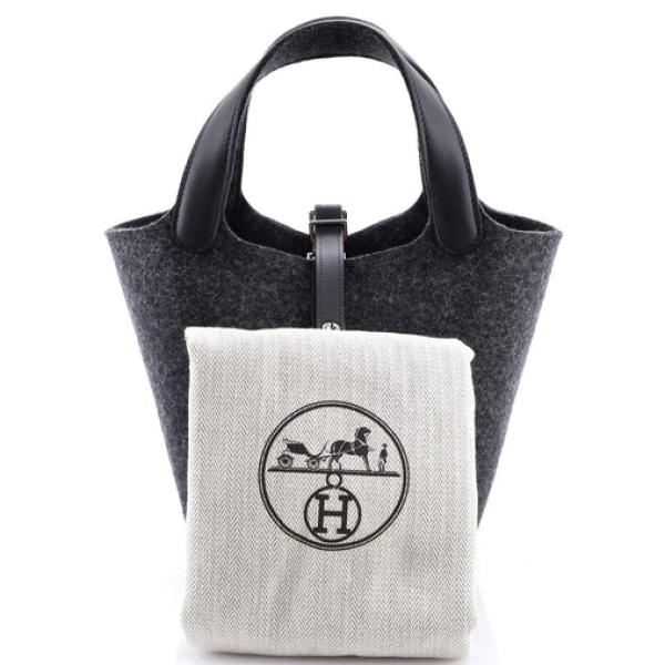 Hermes Picotin Lock Bag Felt with Leather PM