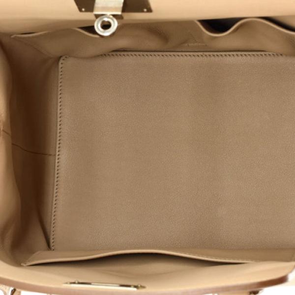 Hermes Toolbox Bag Swift 20 Windbreaker with silver and gray buttons