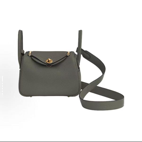 Hermes Lindy Bag Clemence Mini Cumulonimbus clouds (dark grey)