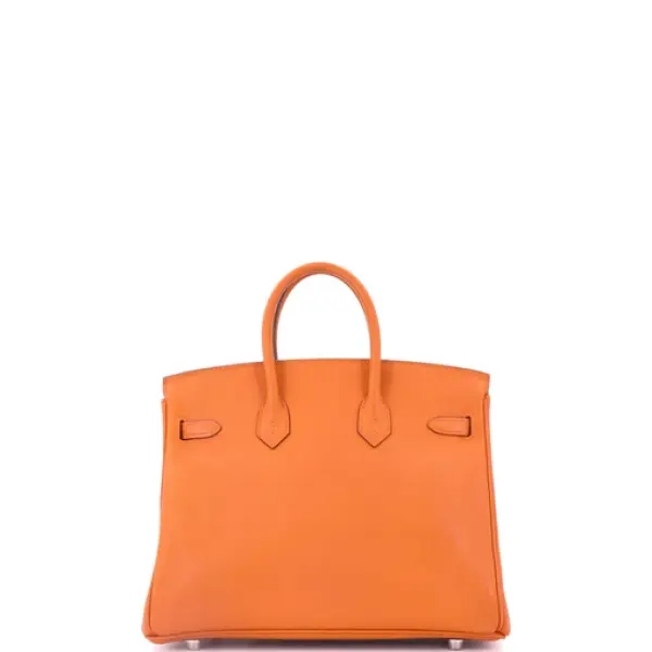 Hermes Birkin Handbag Orange H Epsom with Palladium Hardware 25