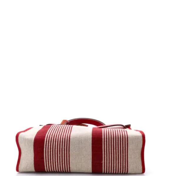 Hermes Herbag Zip H Vibration Toile and Leather 31