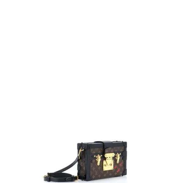 Louis Vuitton Petite Malle Handbag Monogram Canvas