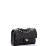 Chanel Classic Double Flap Bag Quilted Caviar Small