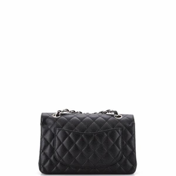 Chanel Classic Double Flap Bag Quilted Caviar Small