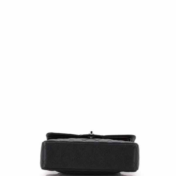 Chanel Classic Double Flap Bag Quilted Caviar Small