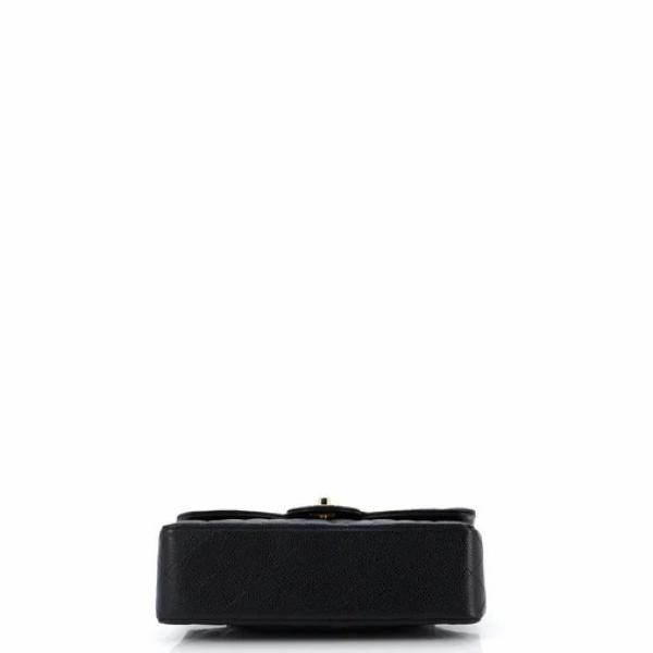 Chanel Classic Double Flap Bag Quilted Caviar Small