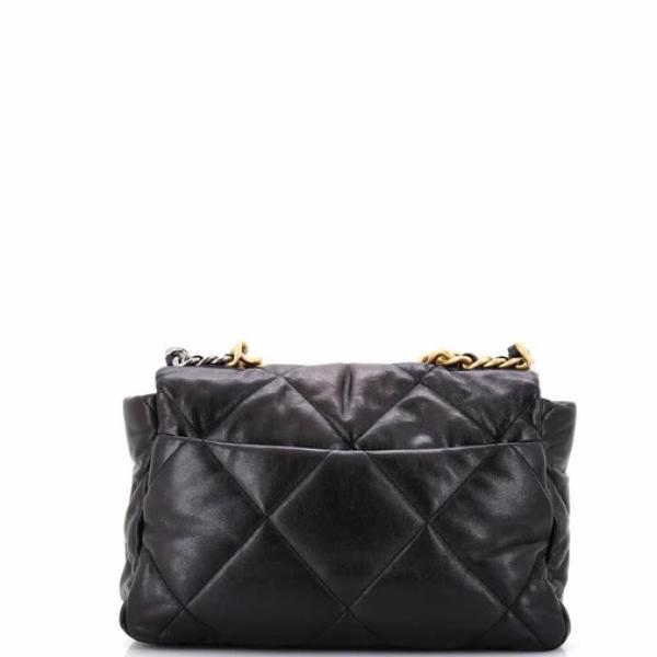 Chanel 19 Flap Bag Quilted Leather Large