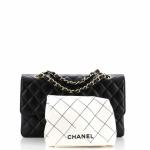 Chanel Classic Double Flap Bag Quilted Caviar Medium