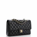 Chanel Classic Double Flap Bag Quilted Caviar Medium