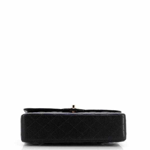 Chanel Classic Double Flap Bag Quilted Caviar Medium