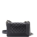 Chanel Boy Flap Bag Quilted Caviar Small