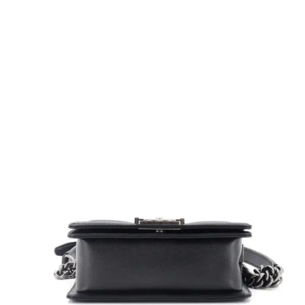 Chanel Boy Flap Bag Quilted Caviar Small