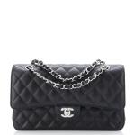Chanel Classic Double Flap Bag Quilted Caviar Medium
