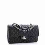 Chanel Classic Double Flap Bag Quilted Caviar Medium