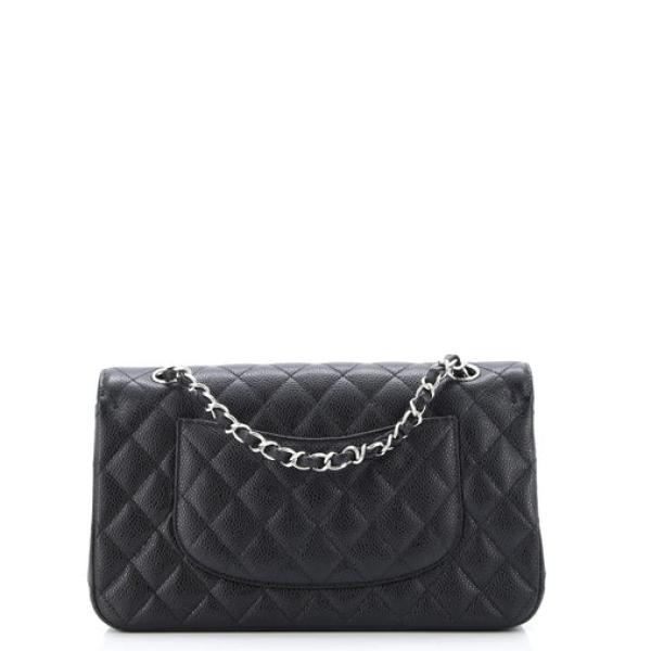 Chanel Classic Double Flap Bag Quilted Caviar Medium